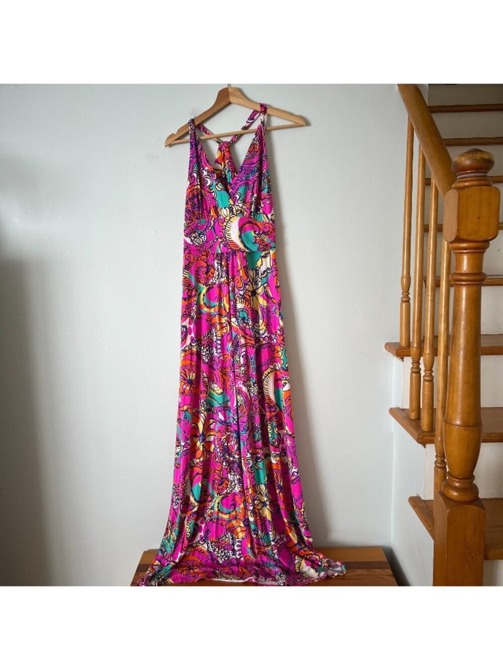 Lilly Pulitzer Parrish Maxi Dress Sea And Be Seen Print Women's Size Medium